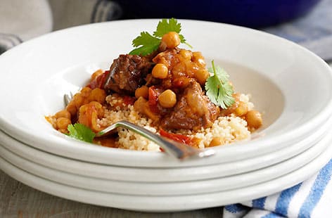 Tajine d’agneau aux pois chiches