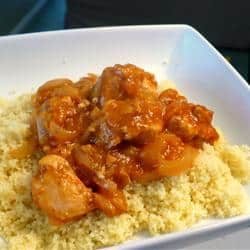 Tajine marocain au poulet et à l’abricot